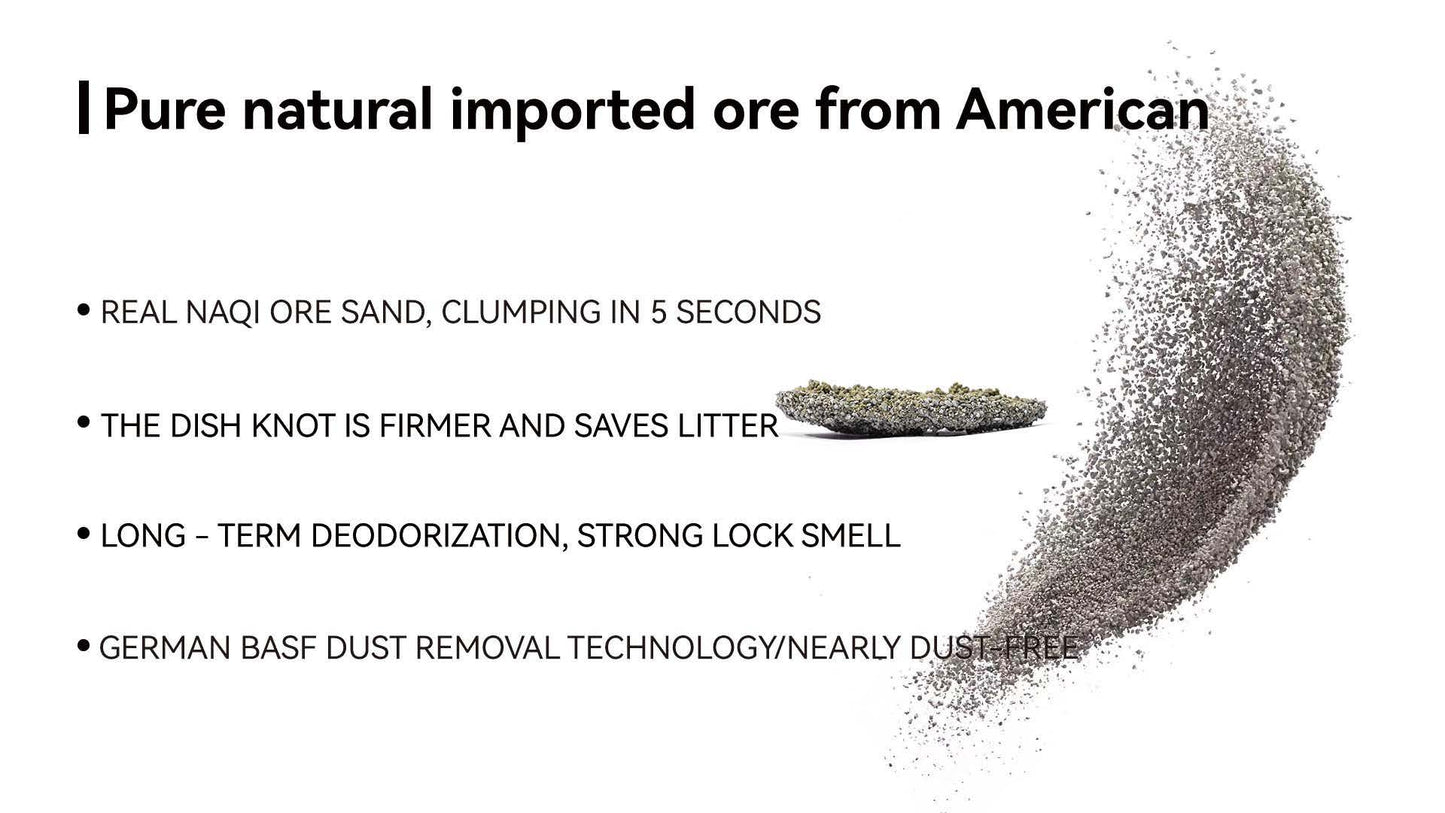 Petree Natural Ore Granules Cat Litter